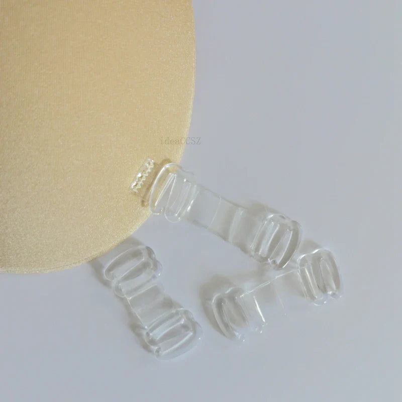 Invisible Adhesive Bra for Women Backless Strapless Push Up Sticky Silicone Wedding Underwear with Transparent Strap Reusable