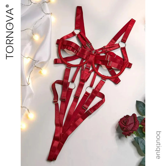 Tornova Women's Lingerie Sexy Women Underwear Whole Bodysuits Erotic Lingerie Woman Ensemble Lingeries Femmes Strawberry Vs New