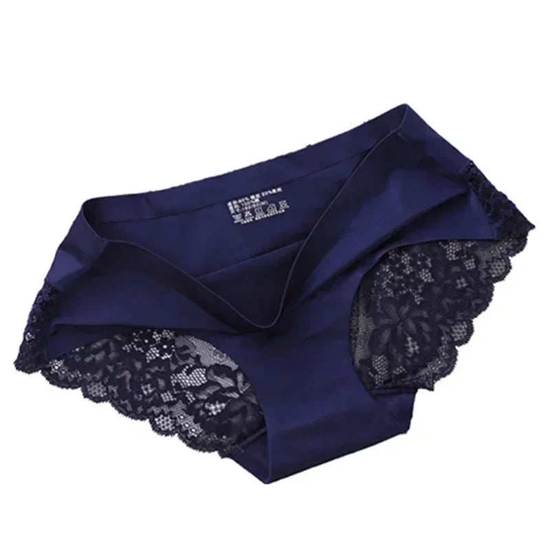 Set/lot Seamless WomenComfort Lace Briefs  Hollow Out Panties Set Underwear Low Rise Female Sport Panty Soft Lady Lingerie Sexy