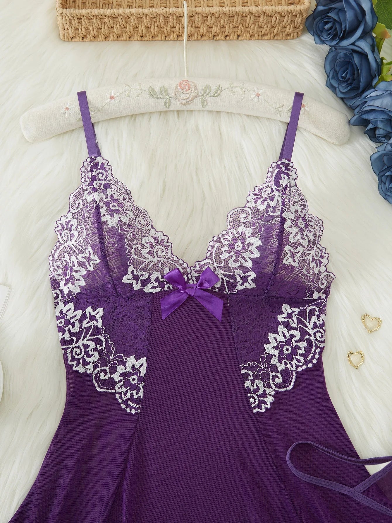 2025 Sexy Lingerie Set – European Lace Babydoll Nightwear, Sheer Teddies for Women