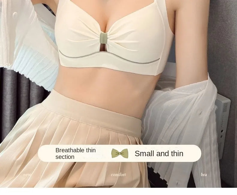 2/1Solid Wireless Sports Bra Comfy & Breathable Seamless Push Up Running Workout Tank Everyday Bra, Women's Lingerie & Underwear