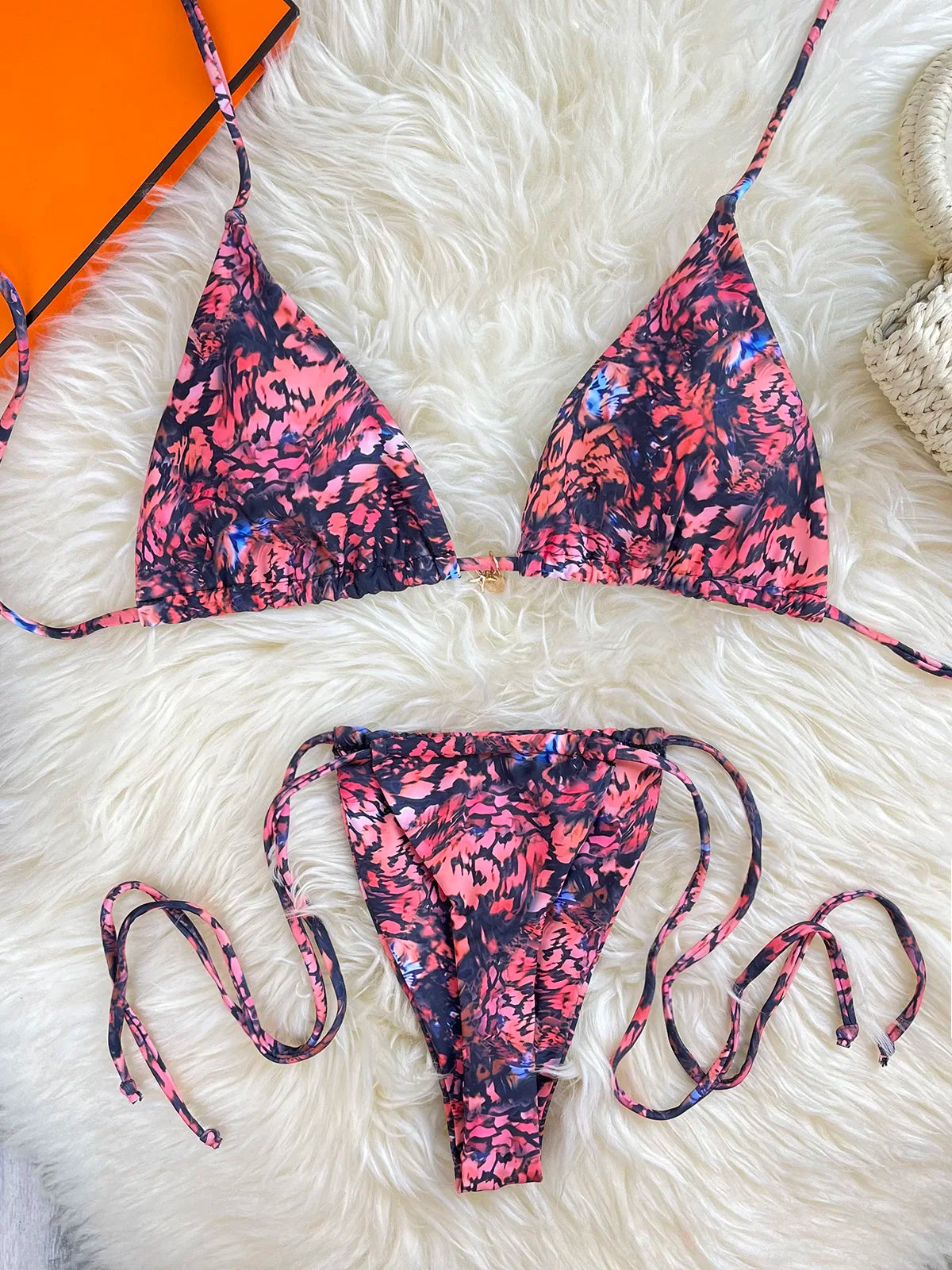 Sexy Micro Tie Brazilian Bikini Women Inspired Swimwear Designer Female Swimsuit Two-pieces Bikini set Bather Bathing Suit Vacay