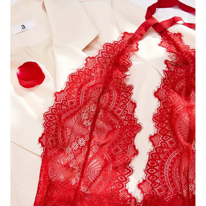 Sexy Lace Women's Clothing Bodysuit Woman 2024 New Collection Deep V Perspective Backless Underwear One-piece Corset Hot Costume
