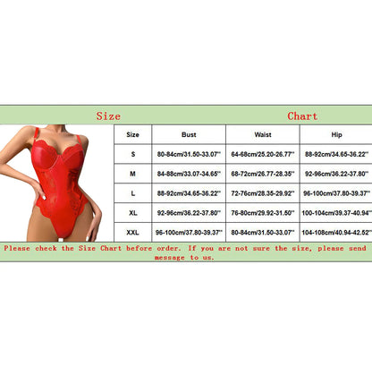 Leather Mesh Patchwork Bodysuit Women Jumpsuit Sexy V Neck Teddy Babydoll Suspender Bodysuit Sexy Underwear Lingerie Catsuits