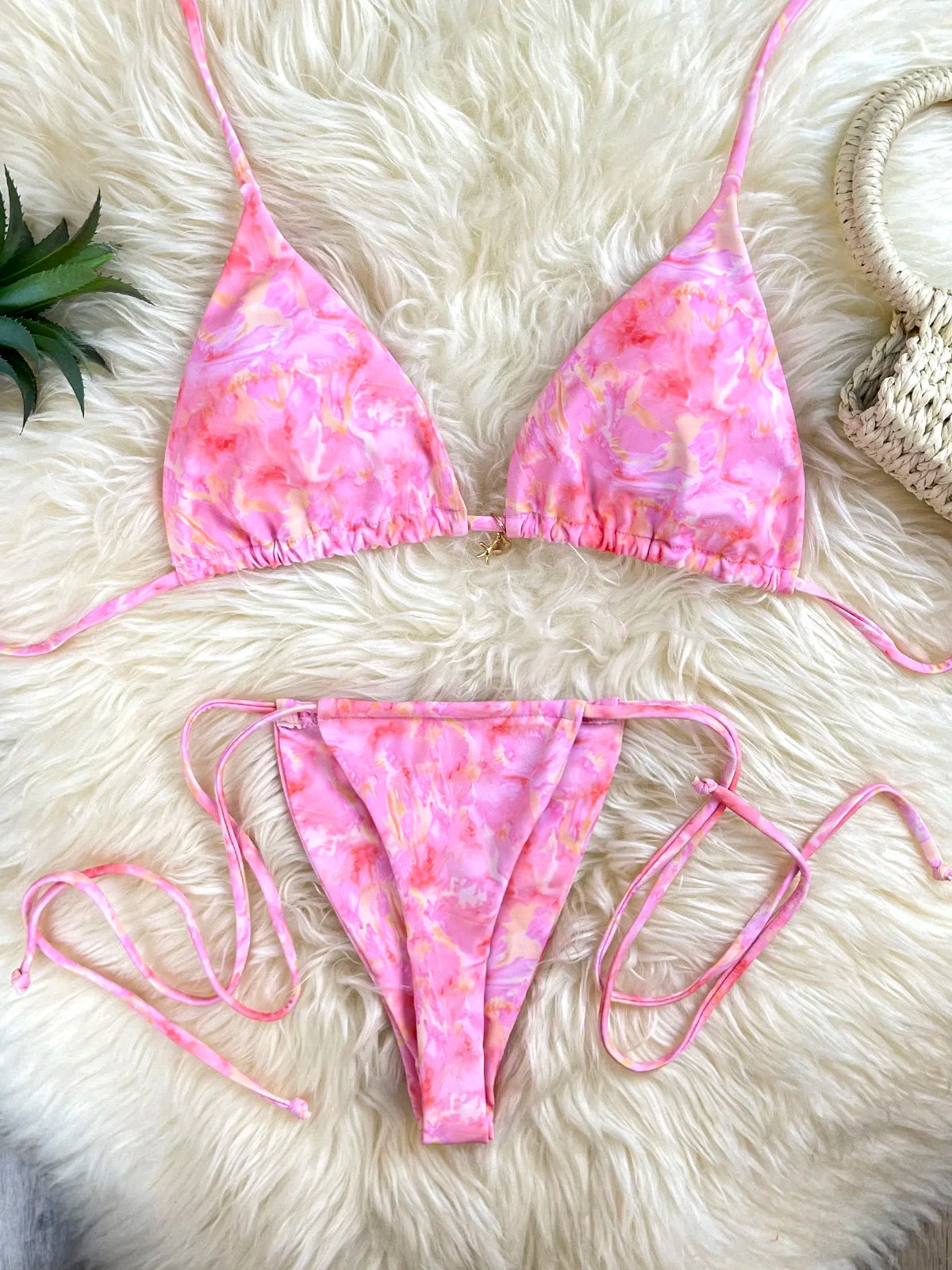 Sexy Micro Tie Brazilian Bikini Women Inspired Swimwear Designer Female Swimsuit Two-pieces Bikini set Bather Bathing Suit Vacay