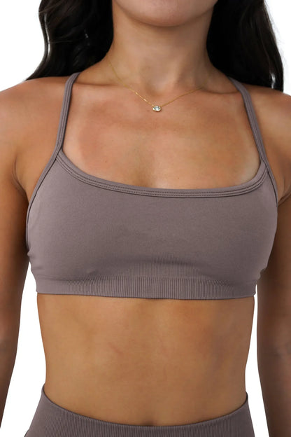 NCLAGEN Sports Bra Seamless Yoga Top Women Fitness Article Gym Active Wear Back Cross Workout Push-up Fitness Running Underwear