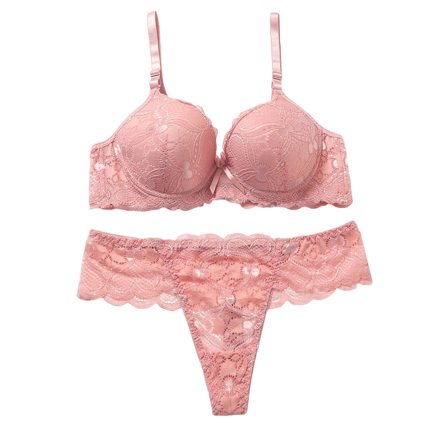 Women s Floral Lace Lingerie Set Sheer Mesh Seductive Babydoll Push up Bra and Panty 2 Pcs Set with Garter Belt