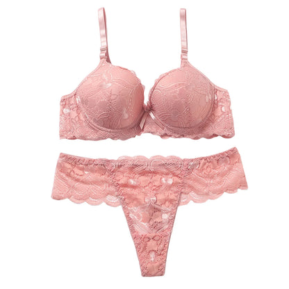Women s Floral Lace Lingerie Set Sheer Mesh Seductive Babydoll Push up Bra and Panty 2 Pcs Set with Garter Belt