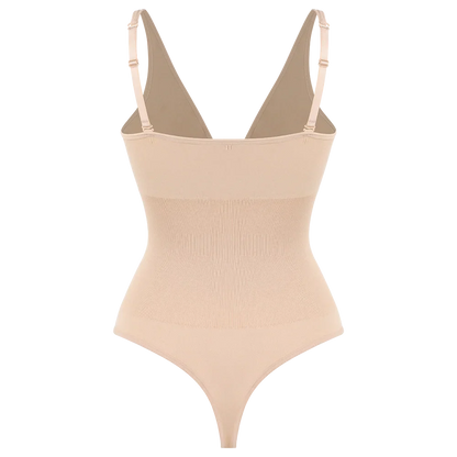 Sexy Thong Bodysuit Tummy Control Women Shapewear Halter Neck Flat Belly Body Shaper Slimming Flat Belly Underwear Open Crotch