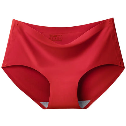 BZEL 6PCS/Set Women's Panties Seamless Female Underwear Plus Size Cozy Briefs Breathable Silk Satin Lingerie Hot Sale Underpants