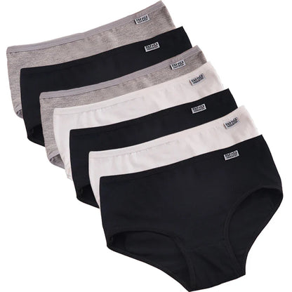 7Pcs/Lot Plus Size Underwear Women's Panties Cotton Girl Brief Sexy Lingeries Shorts Underpant Solid Panty Female Intimate M-4XL
