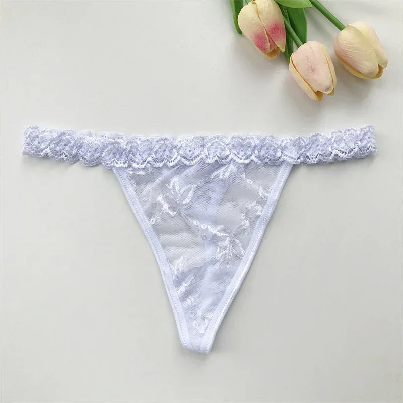 Name Custom Crystal Letter Thong Lace Tie Neck Bikini Bra Panties Sexy Personalized Name Low Waist G-String Underwear Bra Set