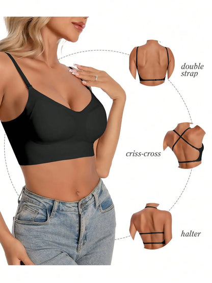 Women's Seamless Backless bra backless strapless underwear Summer bra,Bra For Wedding Dress