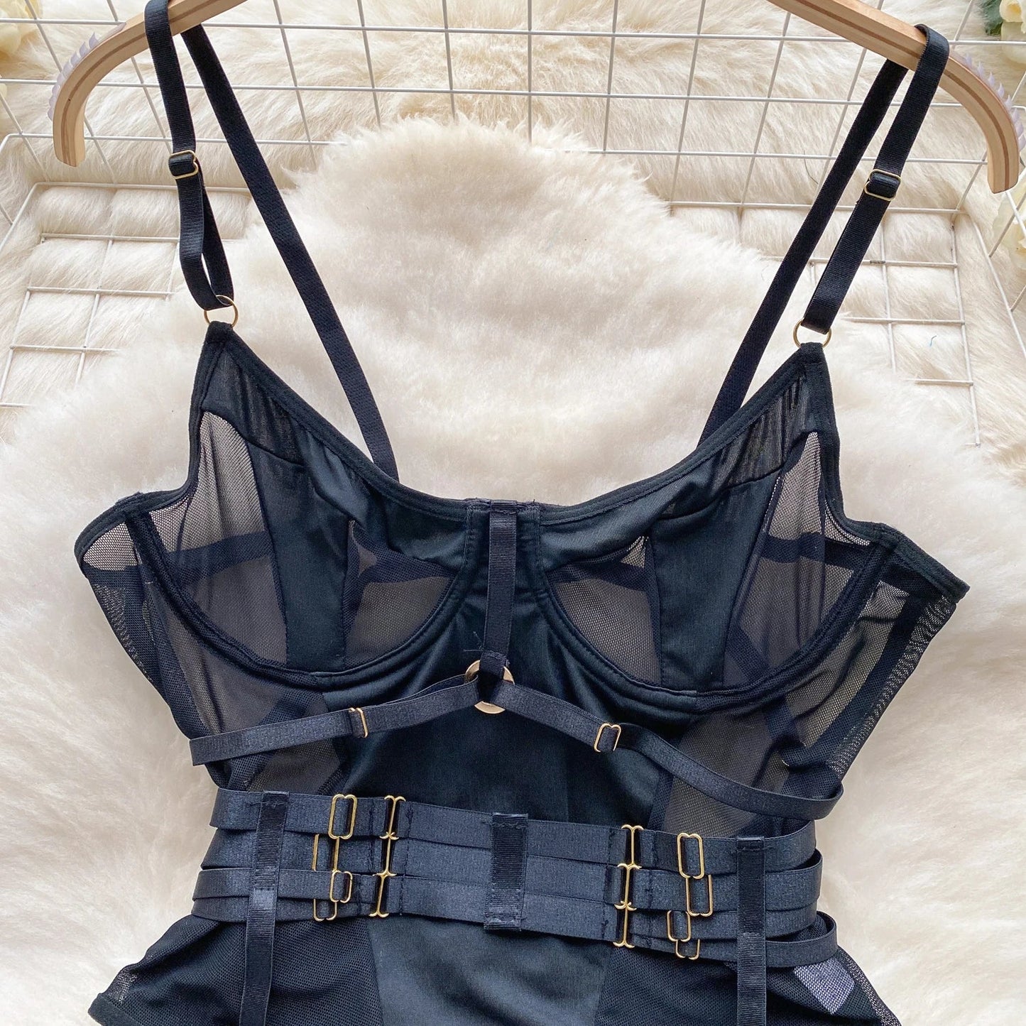 SINGREINY Women Underwear Erotic Playsuits Fashion Strap Backless Sheer Lingerie Nightwear Transpareant Hollow Out Sexy Bodysuit