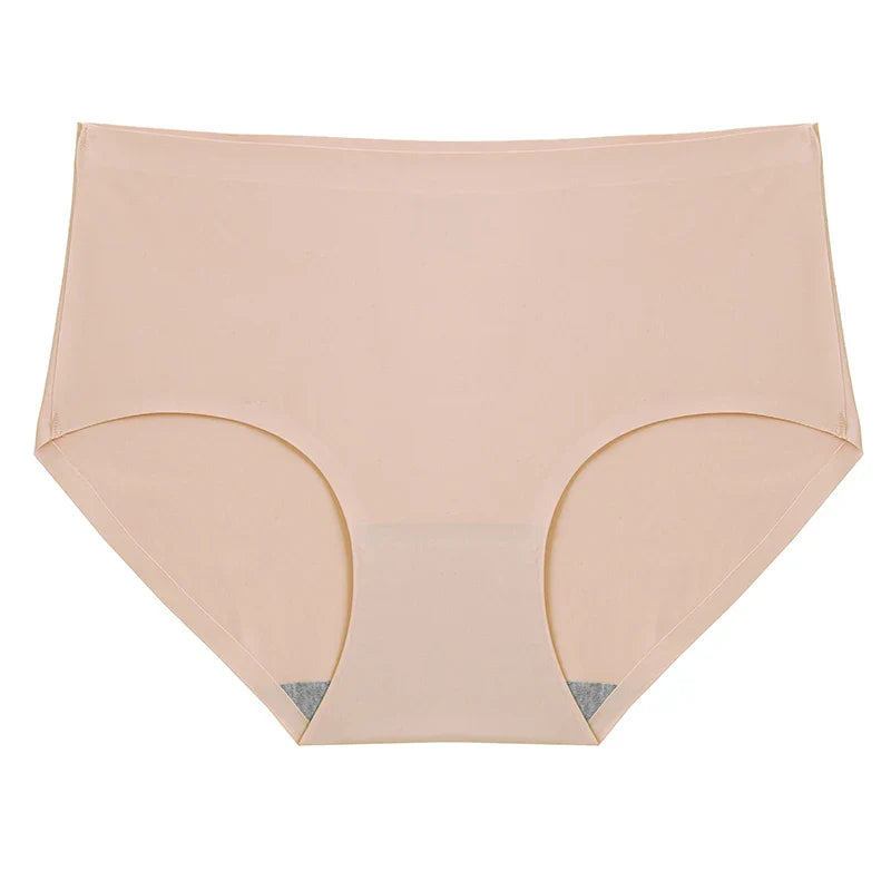 BZEL 6PCS/Set Women's Panties Seamless Female Underwear Plus Size Cozy Briefs Breathable Silk Satin Lingerie Hot Sale Underpants