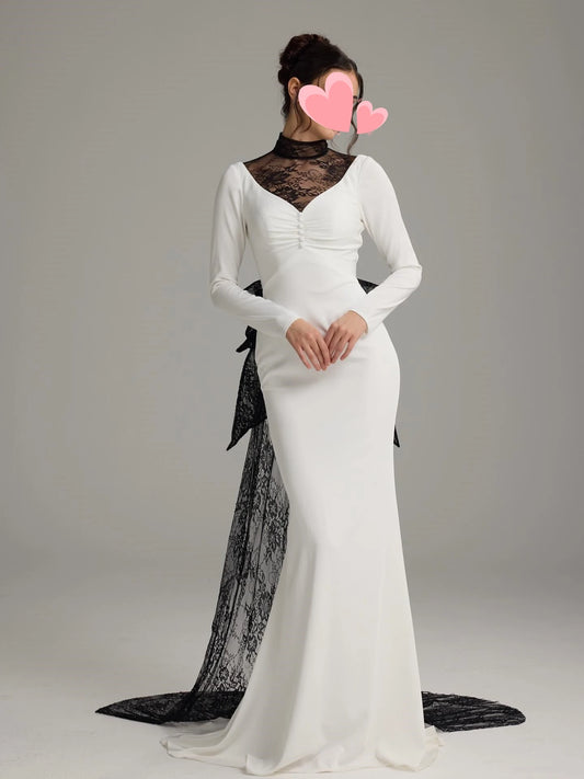 Oisslec Prom Dresses Elegant Vintage Sexy Beige Black Lace Backless Customized Formal Occasion Prom Dress Evening Party Gowns