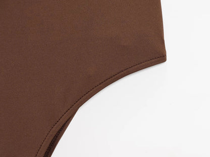 DEEABAE Spicy Girl with Chest Cushion Camisole Jumpsuit Women's New Style Of Sexy Tight Fitting Crotch TopTtrendy