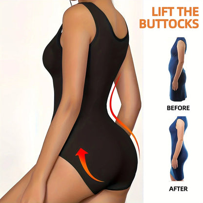 1pc Seamless Bodysuit for Women - Waist & Tummy Control, Full Body Shaper, Sleeveless Tank Top Jumpsuit, Body Shaping Bodysuit|
