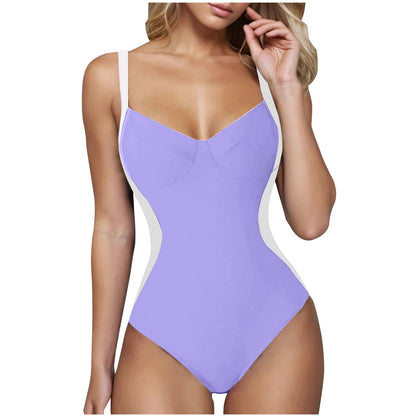2026 Push Up Swimsuit Women One Piece Slim Strappy Swimwear Female Sexy Bathers Bathing Swimming Swim Suit Beachwear XXL