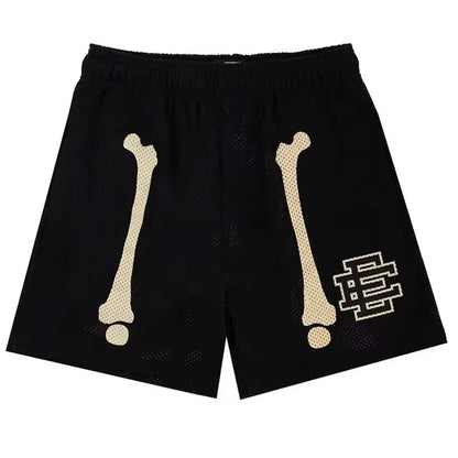 2025 New Summer EE Eric Emanuel  Basic Mesh Short Classic Floral Printed Gym Shorts Men's Gym Basketball Sports Beach Shorts