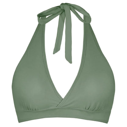 Bikini Bra Top Push Up Swim Crop Top Sexy V Neck Tie Back Swimwear Solid Beachwear One Piece Swimsuit Underwear Bathing Suit