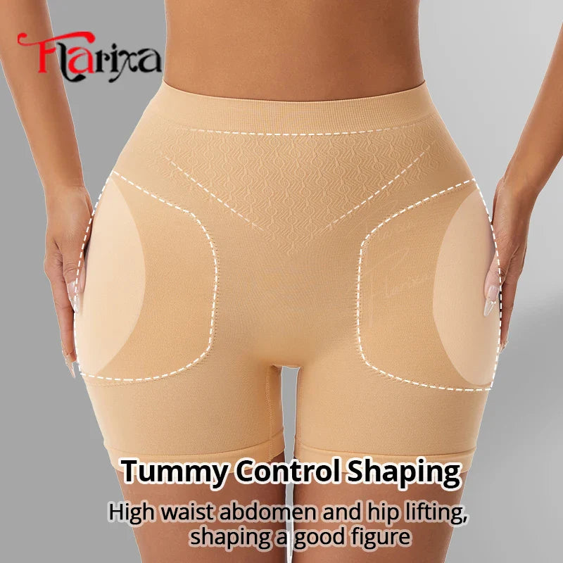 Flarixa Butt Lifter Shaper Panties With Removable Pads Women Hip Dips Shapewear Shorts Hip Enhancer Underwear Body Shaper
