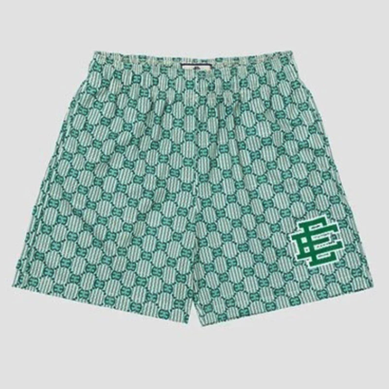 2025 New Summer EE Eric Emanuel  Basic Mesh Short Classic Floral Printed Gym Shorts Men's Gym Basketball Sports Beach Shorts