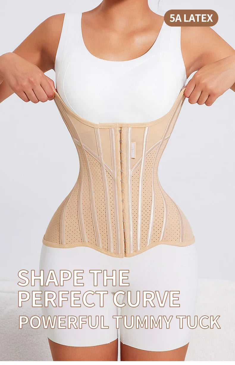 MISTHIN U-shaped Waist Trainer Corset Women Shapers Lifted Waist Trainer Steel Bone Slimming Breathable Mesh Women's Shapewear