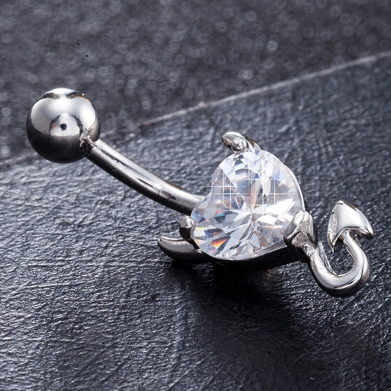 DELYSIA KING Stainless Steel Belly Button