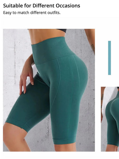 Women Naked Feeling Workout Push Up Leggings Tummy Control Yoga Running Fitness Gym Slim Pants High Waist Sports Biker Shorts
