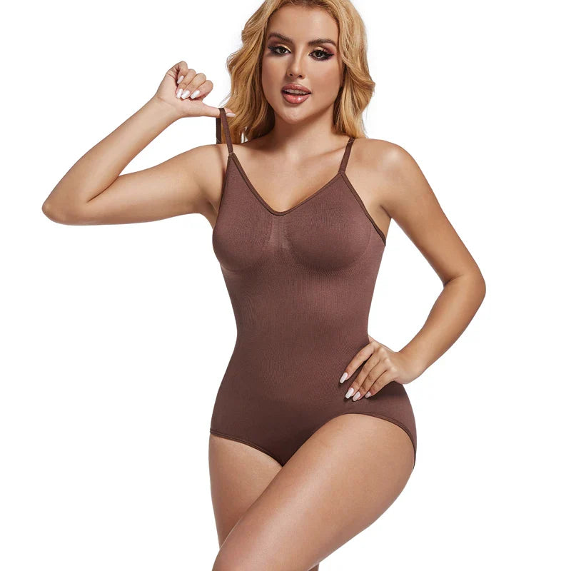 Womens Backless Bodysuits Seamless Sexy Shapewear Thong Butt Lifter Body Shaper Tummy Control Corset Slimming Camisole Tops