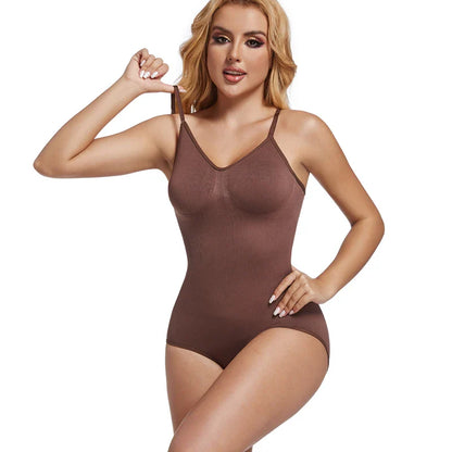 Womens Backless Bodysuits Seamless Sexy Shapewear Thong Butt Lifter Body Shaper Tummy Control Corset Slimming Camisole Tops