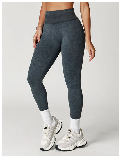 Yoga Pants Impact Leggings Women Seamless Sports Yoga Pant High Waist Ribbed Gym Clothes Fitness Workout Wear Scrunch Bum Tights