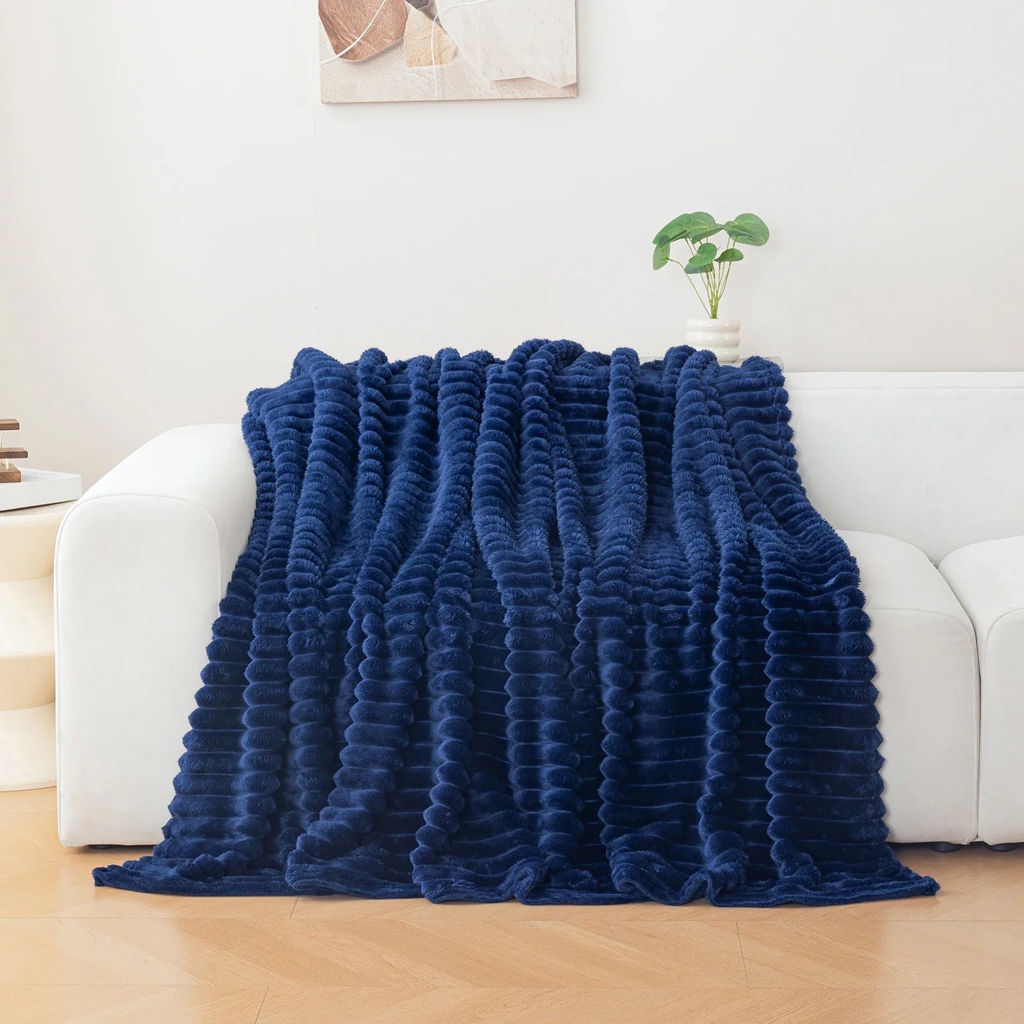 1pc flannel blanket - soft, comfortable, warm nap blanket, Christmas exquisite gift blanket, available in multiple colors