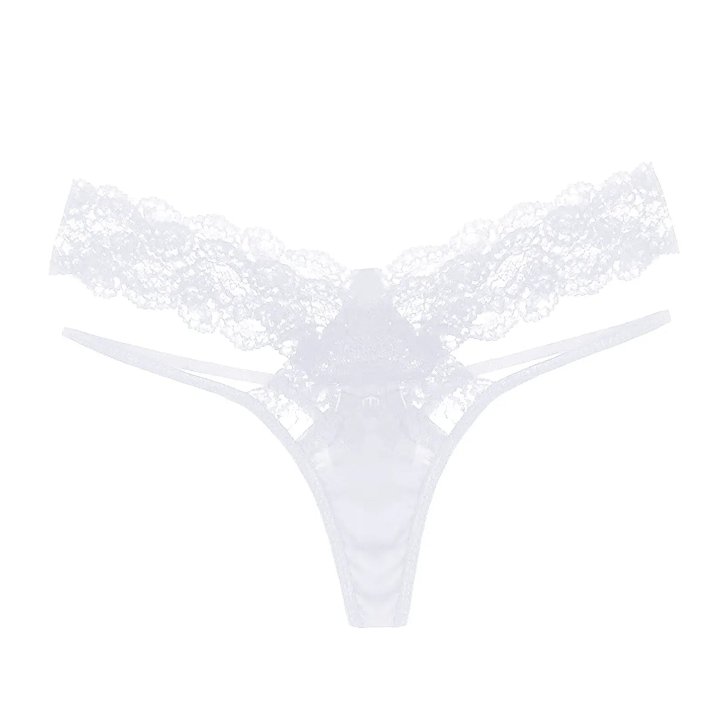 Sexy Embroidery Lace Mesh G-String Low Rise Hollow Out Thongs Transparent Plus Size T Back Hot Sexy Temptation Panties For Women