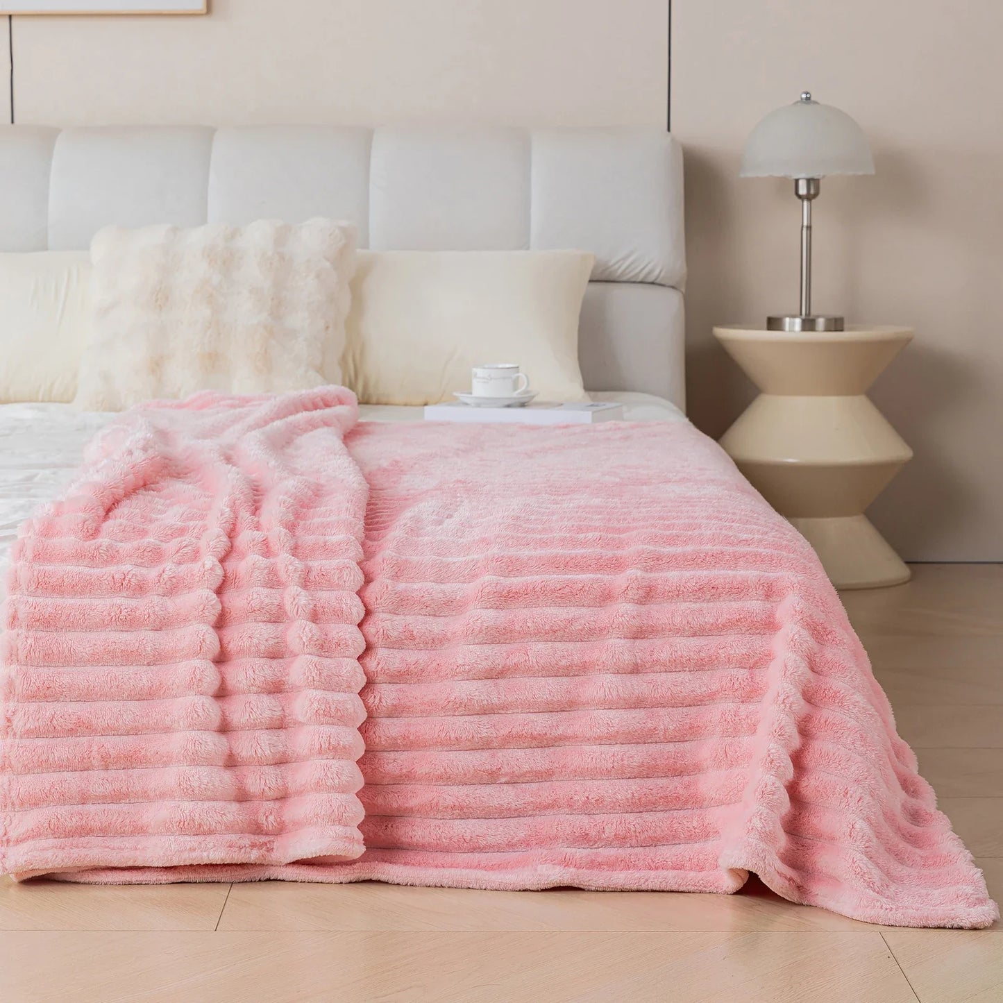 1pc flannel blanket - soft, comfortable, warm nap blanket, Christmas exquisite gift blanket, available in multiple colors