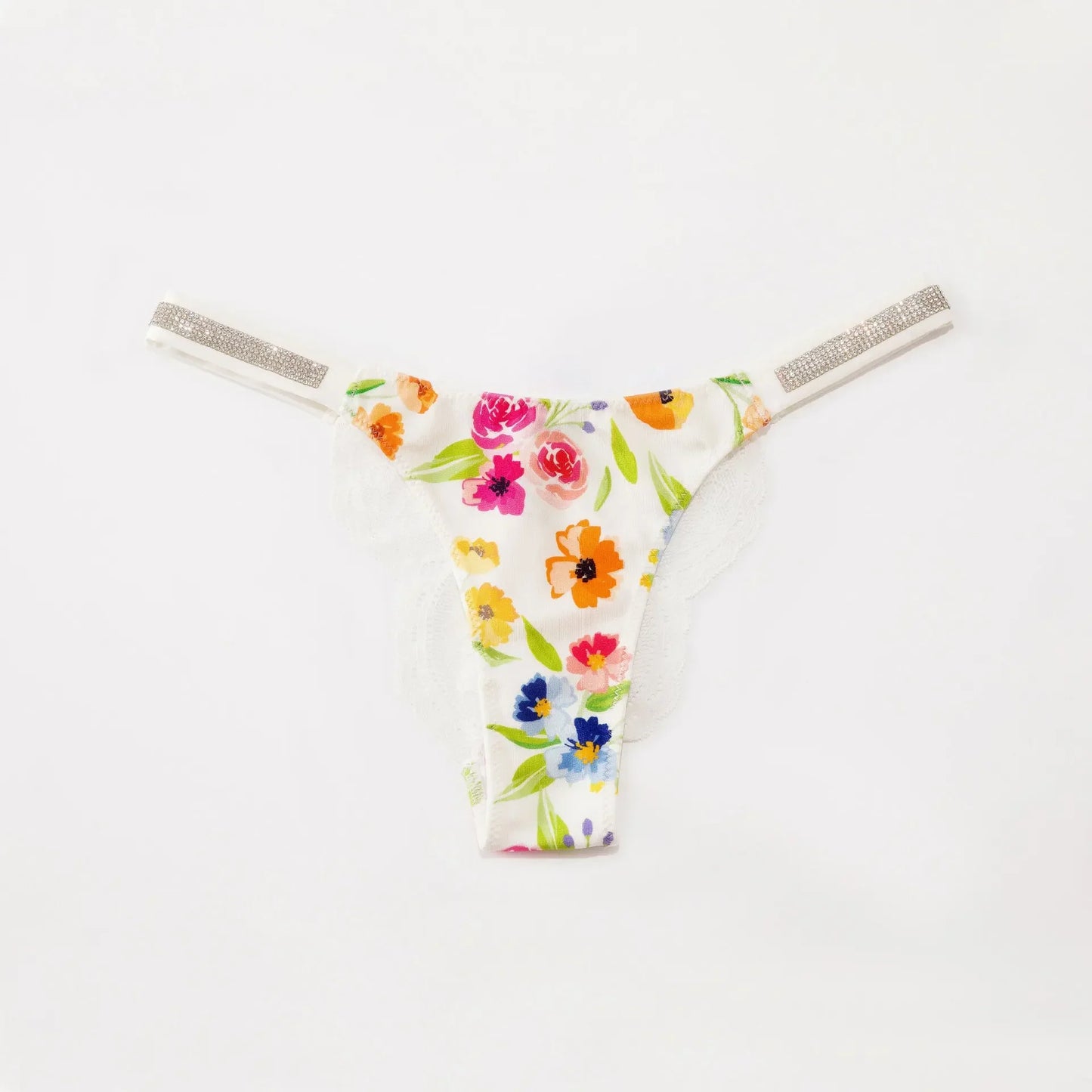 Fashion Sparkling Rhinestone Lace Thong Women's Low Waist Sexy Women's Underwear Women's Thong Clearance items,limited quantity,