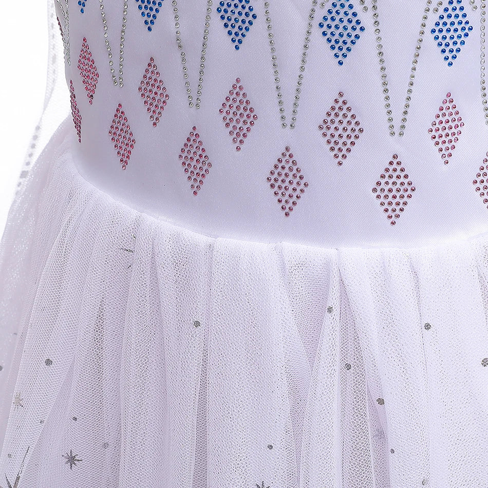 Cosplay costumes for Girls Princess Snow Queen gowns, Halloween Party Carnival costumes Vestido, Girls Princess dresses, summer