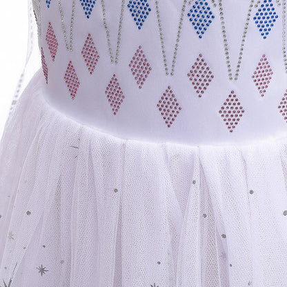 Cosplay costumes for Girls Princess Snow Queen gowns, Halloween Party Carnival costumes Vestido, Girls Princess dresses, summer