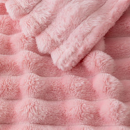 1pc flannel blanket - soft, comfortable, warm nap blanket, Christmas exquisite gift blanket, available in multiple colors