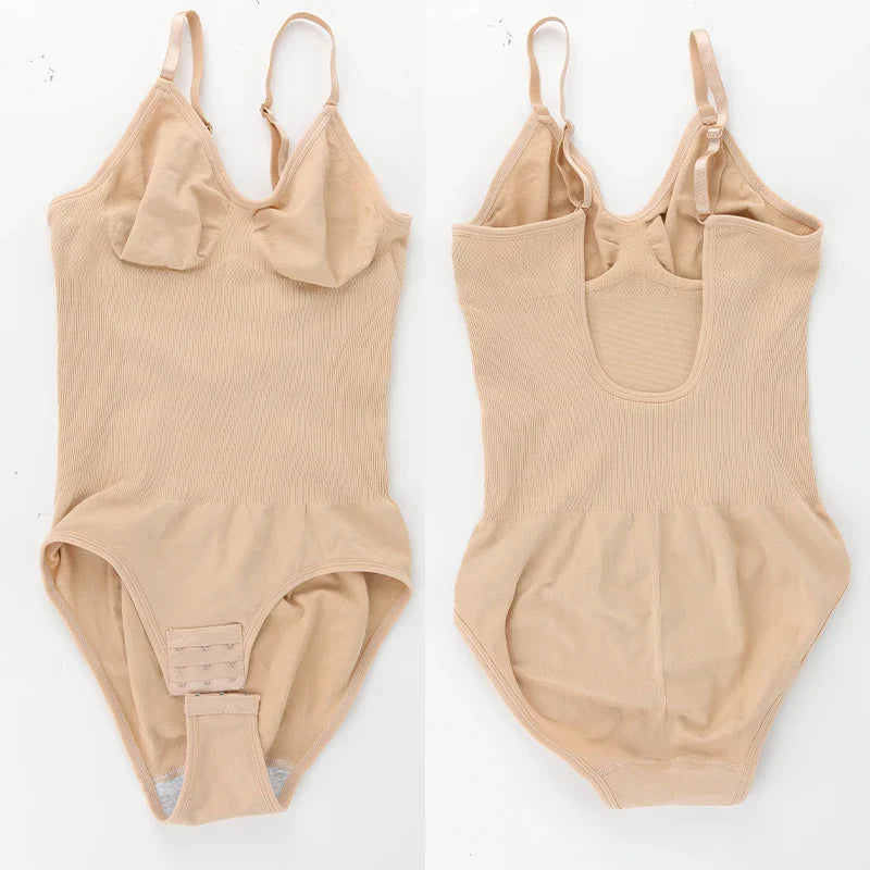 Womens Backless Bodysuits Seamless Sexy Shapewear Thong Butt Lifter Body Shaper Tummy Control Corset Slimming Camisole Tops