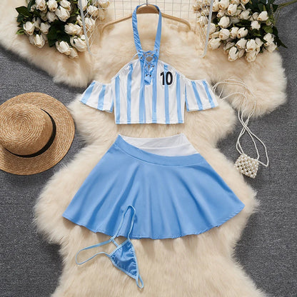 Sexy Lace Gauze Patchwork Strap Bodysuit Hollow Sleeveless Slim backless Women Erotic Lingerie Hotsweet Bow Night Maid Cosplay