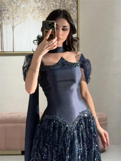 JDY Custom Special Occasion Dress Evening Gown Luxury Gown 2025 Sharon Happy Evening Dress Ball Gown "فساتين سهرة"