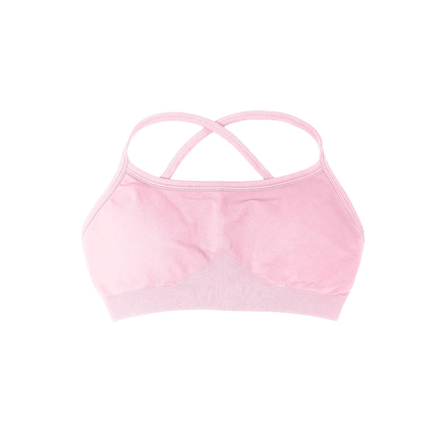 NCLAGEN Sports Bra Seamless Yoga Top Women Fitness Article Gym Active Wear Back Cross Workout Push-up Fitness Running Underwear