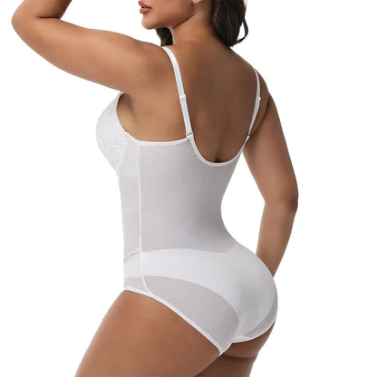 Lace Bodysuit for Women Tummy Control Shapewear Sleeveless Tops V-Neck Backless Slim Camisole Jumpsuit Shaper Party Wear Fashion