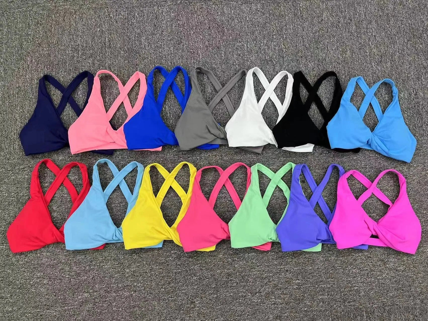 Sport Bra Women Seamless Gym Anti-sweat Breathable Yoga Shockproof Crop Top Fitness Push up Workout Underwear Blue Gray Red Pink