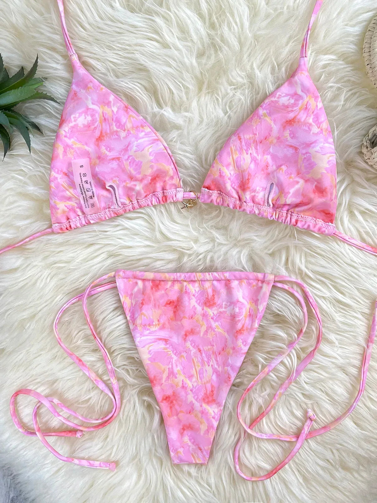 Sexy Micro Tie Brazilian Bikini Women Inspired Swimwear Designer Female Swimsuit Two-pieces Bikini set Bather Bathing Suit Vacay