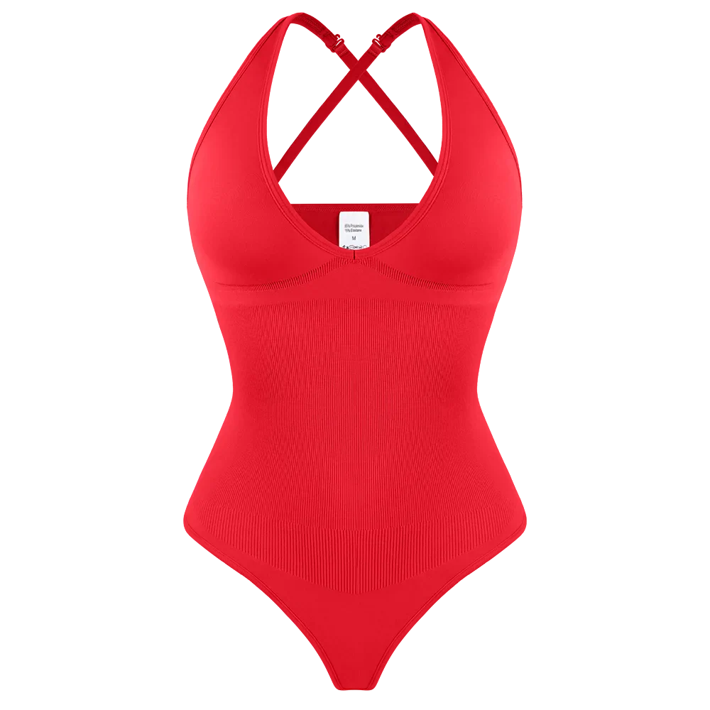 Sexy Thong Bodysuit Tummy Control Women Shapewear Halter Neck Flat Belly Body Shaper Slimming Flat Belly Underwear Open Crotch