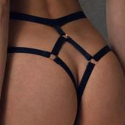Sexy Perspective Blue Mesh Women's Underwear Exotic Fantasy Sexy Apparel Open G-string Pants Sexy Transparent Lingerie Pajamas