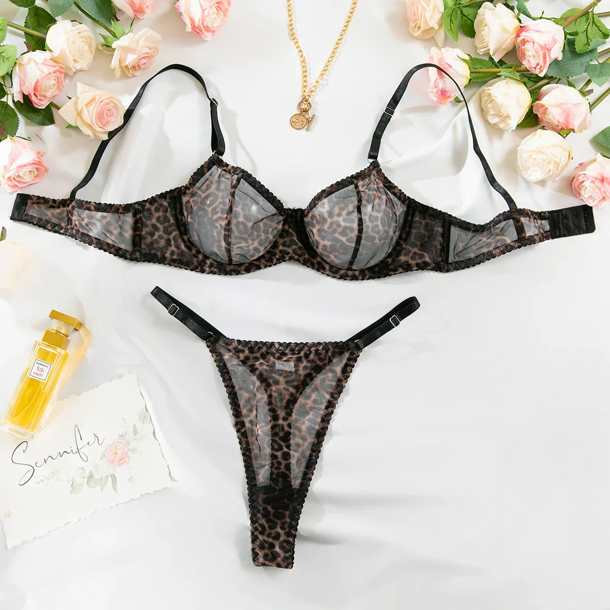 Ultra-thin Sexy Porn Lingerie 2Pcs Sets Seamless Mesh See-Through Bras And Thongs Erotic Underwear Outfits Adult Hot Sex Suit